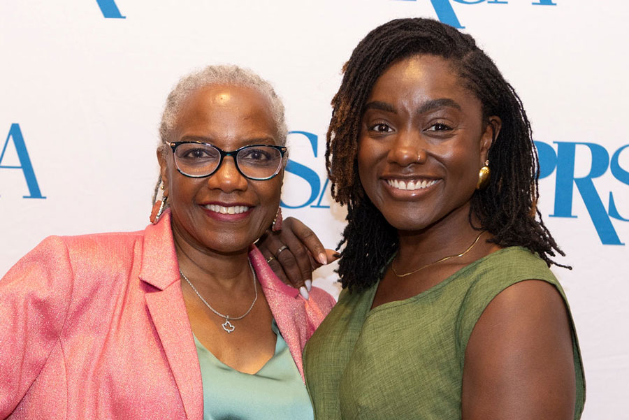 Two DEI Reception Attendees