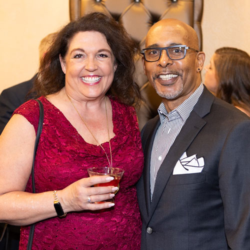 Two Anvil Award attendees Two Anvil Award attendees