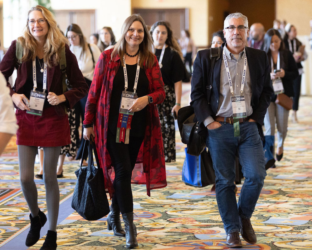 ICON attendees walking