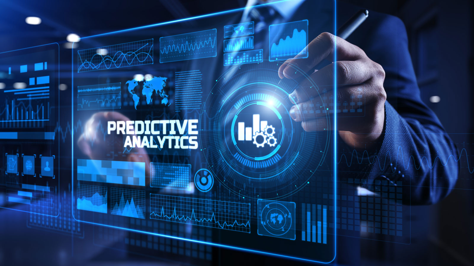 stylized image of data predictive analytics