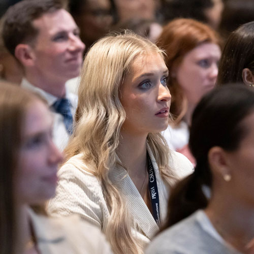 Young Woman in Audience Young Woman in Audience